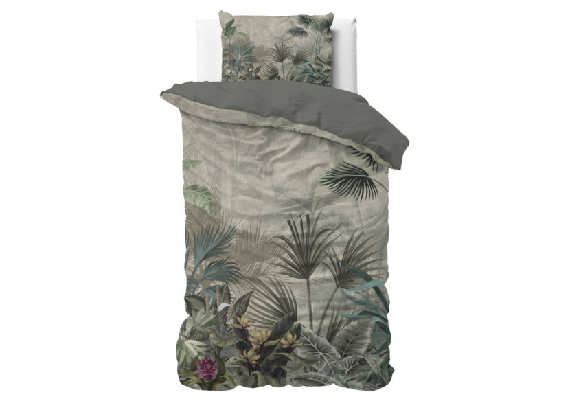 Housse de Couette Macy Groen - 140 x 200/220 cm en Microfibre - 17018247 - Sleeptime