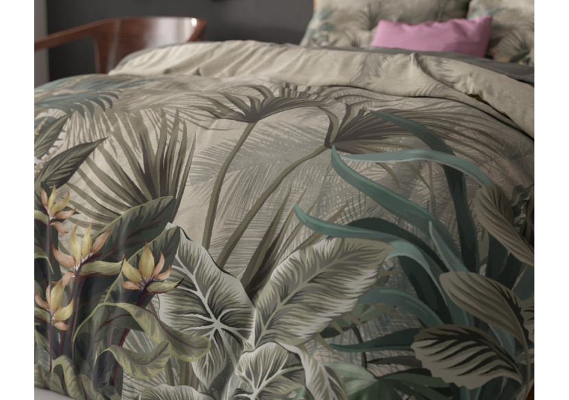 Housse de Couette Macy Groen - 240 x 200/220 cm en Microfibre - 17018249 - Sleeptime