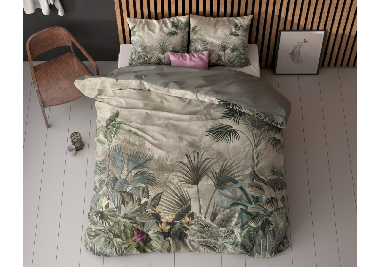 Housse de Couette Macy Groen - 240 x 200/220 cm en Microfibre - 17018249 - Sleeptime