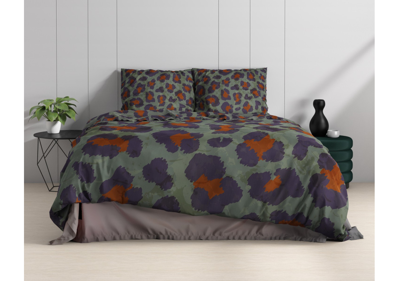 Housse de Couette Mia Verte - 100% Coton, 140 x 220 cm - 17015836 - Dreamhouse