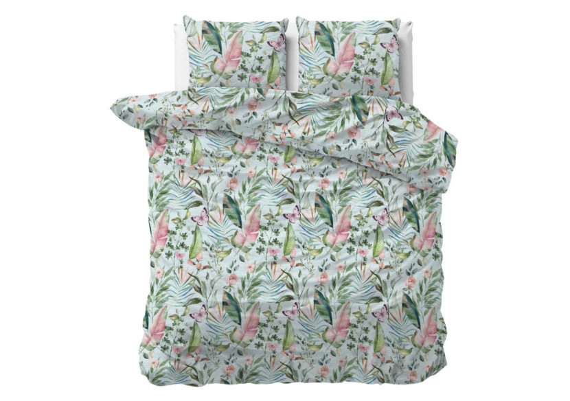 Housse de Couette Mika Verte - 100% Coton, 200 x 220 cm - 15029355 - Sleeptime