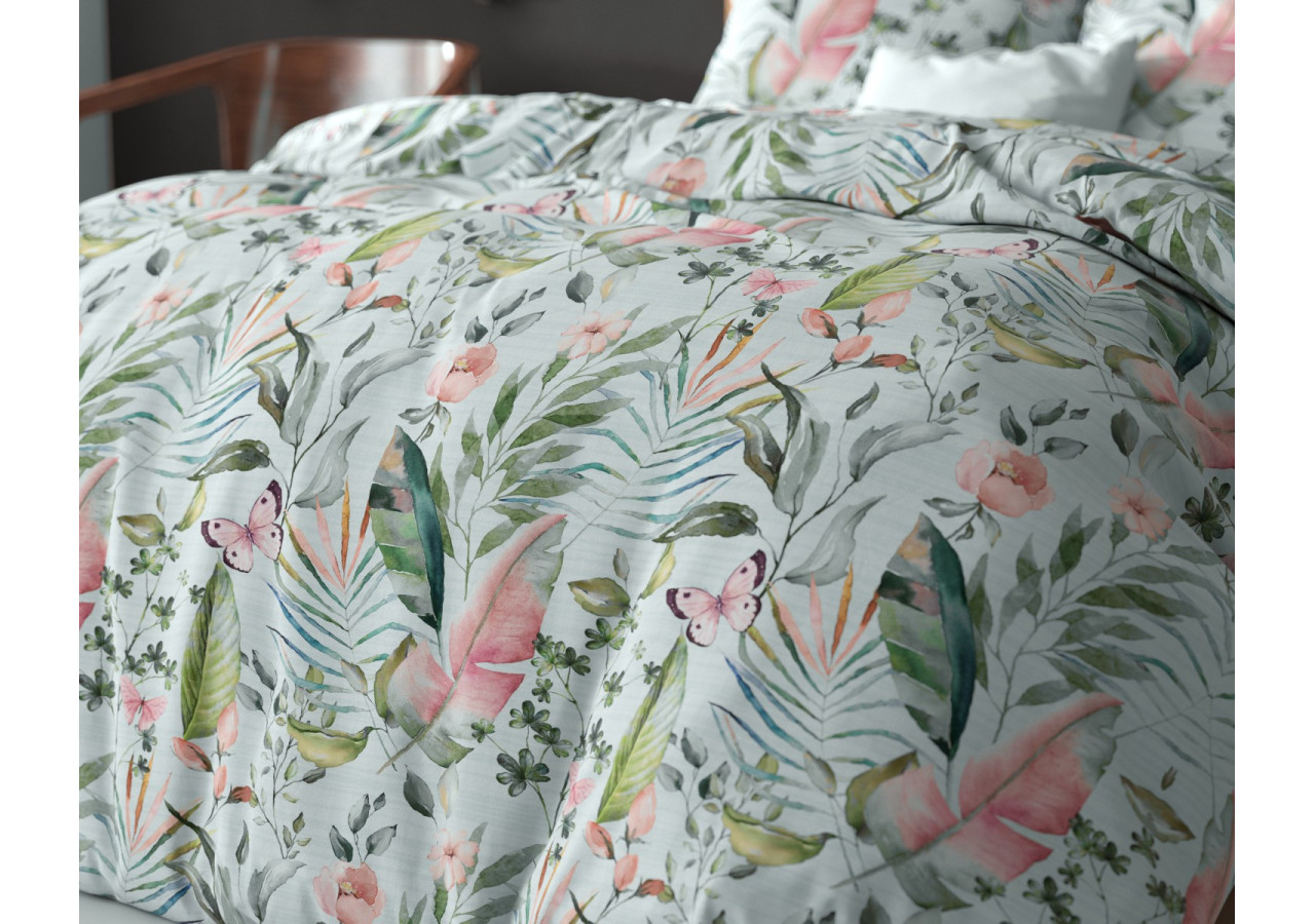 Housse de Couette Mika Verte - 100% Coton, 200 x 220 cm - 15029355 - Sleeptime