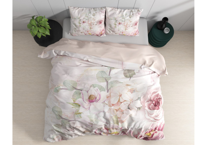 Housse de Couette Minzy - Rose, 200 x 220 cm, Satin de Coton - 17016875 - Dreamhouse