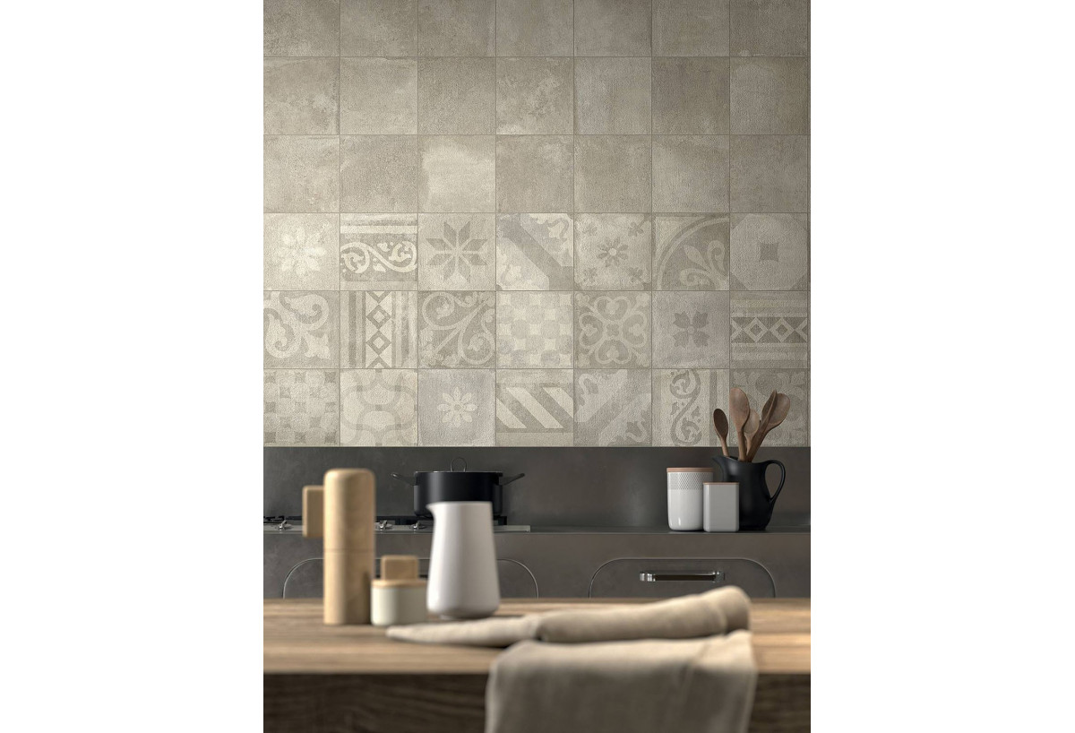 Mosaïque trame sol et mur grès cérame opificio 22/a - Panaria : Confort'Mat