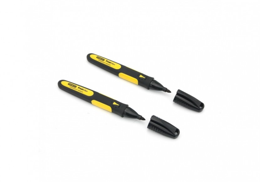 MARQUEUR NOIR POINTE FINE - CARTE 2PCS - FATMAX - 0-47-312 - Stanley