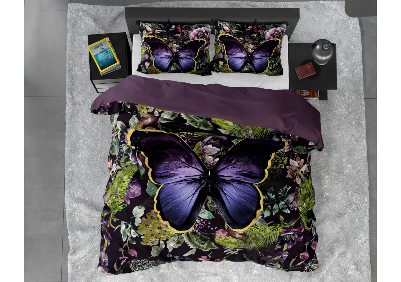 Housse de Couette Mosani Turquoise - 200 x 220 cm en Satin de Coton - 15020626 - Dreamhouse