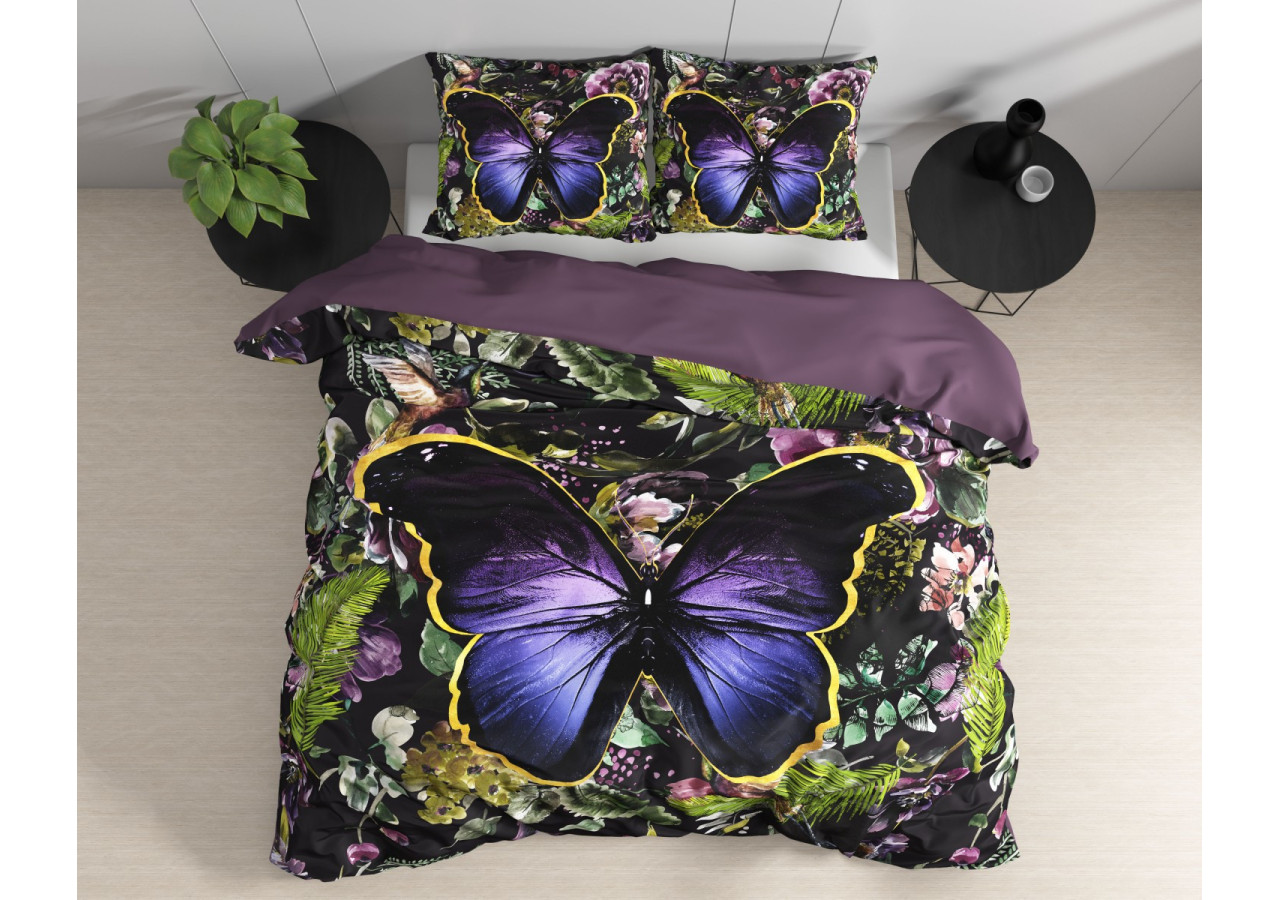 Housse de Couette Mosani Turquoise - 200 x 220 cm en Satin de Coton - 15020626 - Dreamhouse