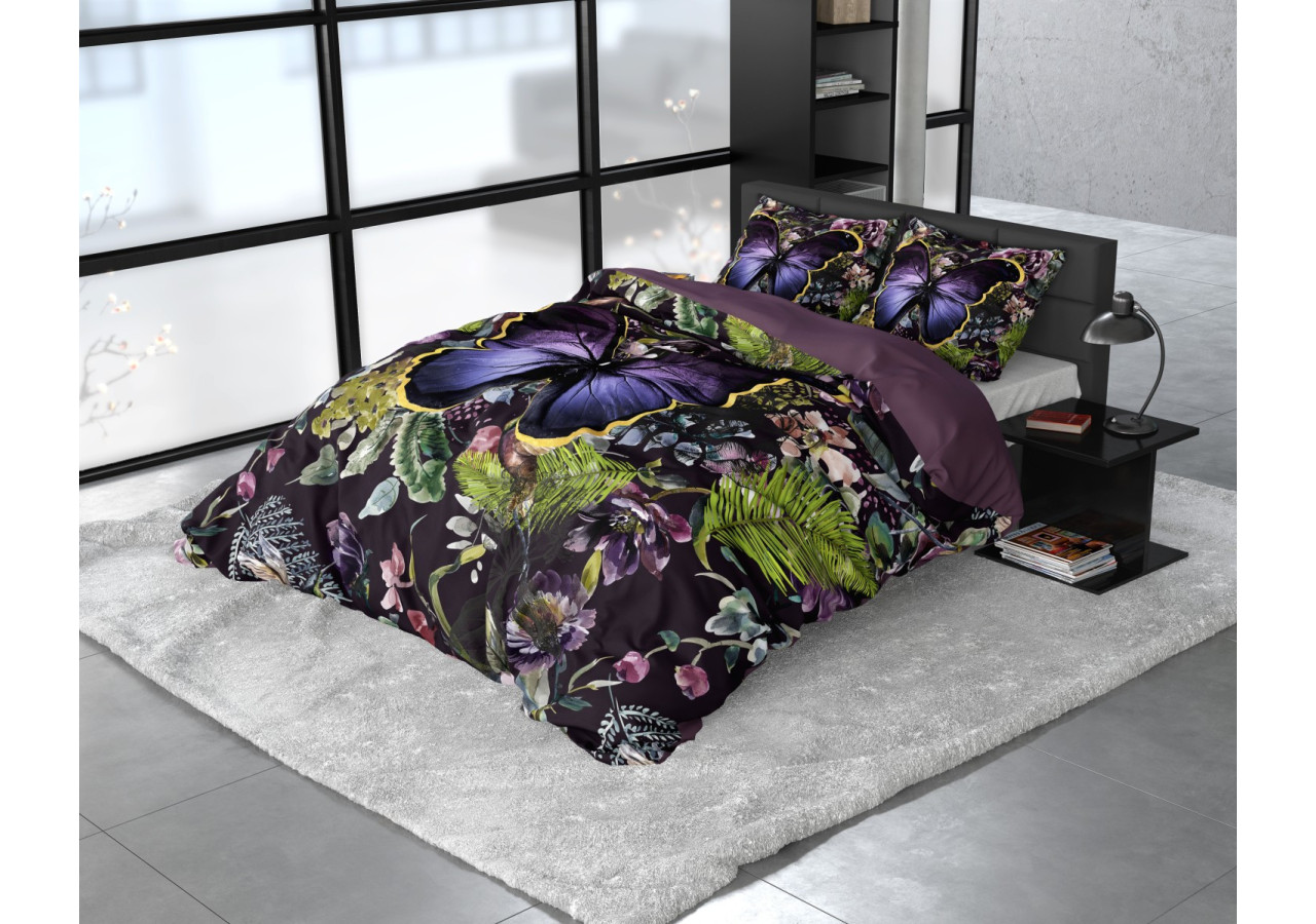 Housse de Couette Mosani Turquoise - 200 x 220 cm en Satin de Coton - 15020626 - Dreamhouse