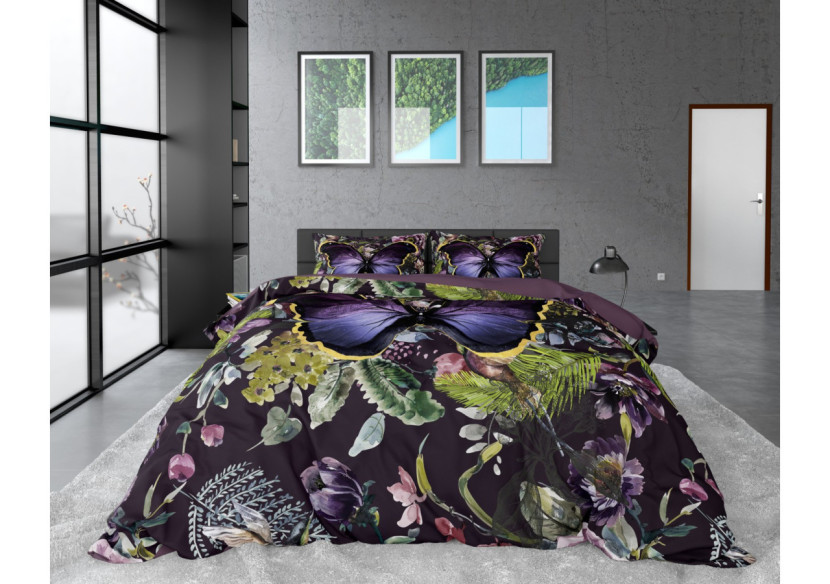 Housse de Couette Mosani Turquoise - 240 x 220 cm en Satin de Coton - 15020627 - Dreamhouse