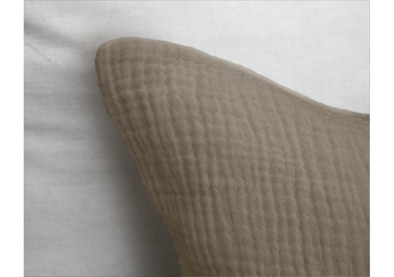Housse de Couette Mousseline Taupe - Dimensions 140 x 220 cm - 17017055 - Dreamhouse