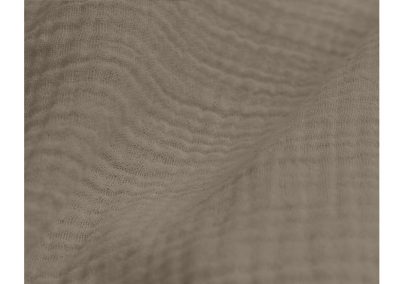 Housse de Couette Mousseline Taupe - Dimensions 140 x 220 cm - 17017055 - Dreamhouse