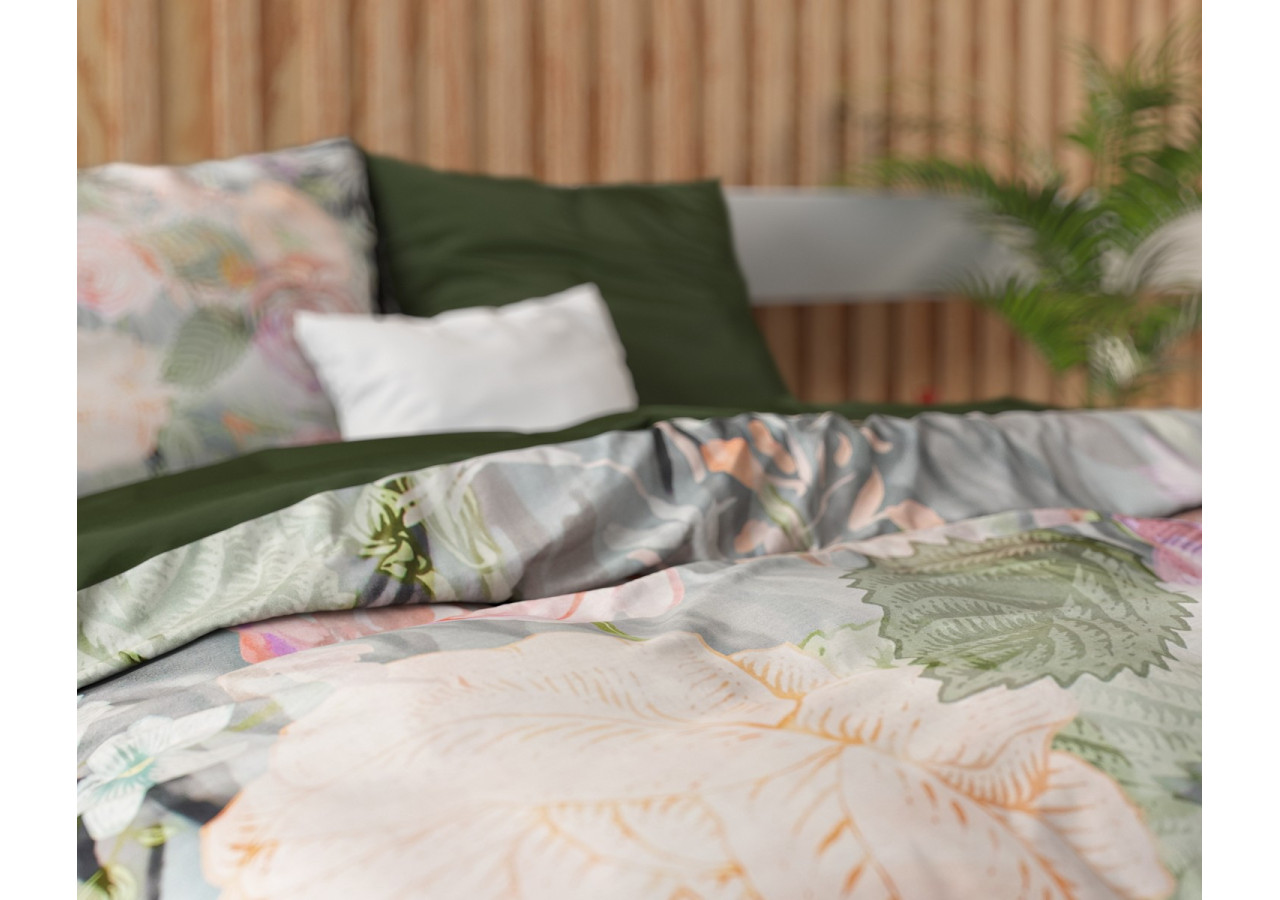 Housse de Couette Mystery Flower Blanche - Dimensions 200 x 220 cm - 17010204 - Dreamhouse