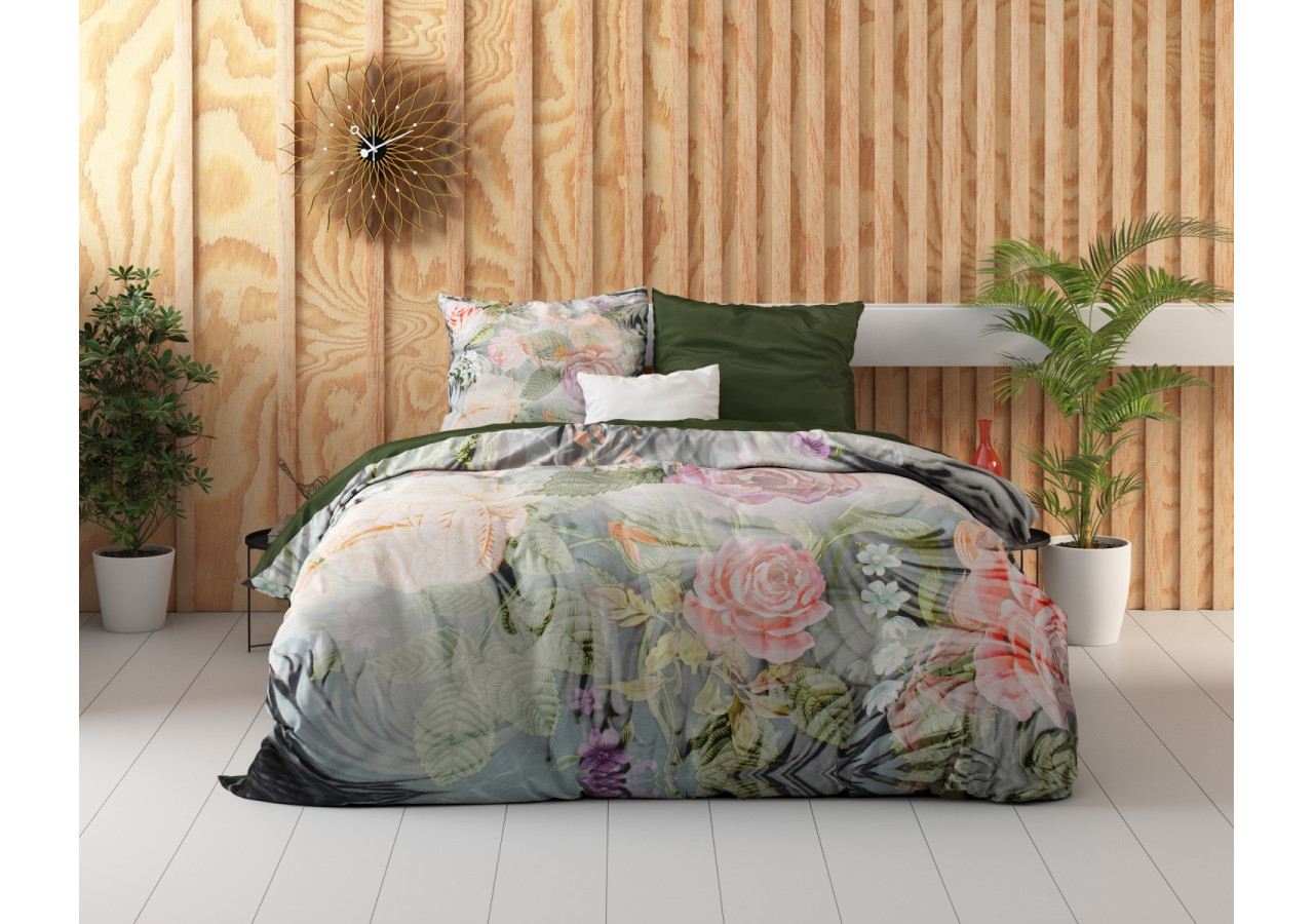 Housse de Couette Mystery Flower Blanche - Dimensions 200 x 220 cm - 17010204 - Dreamhouse