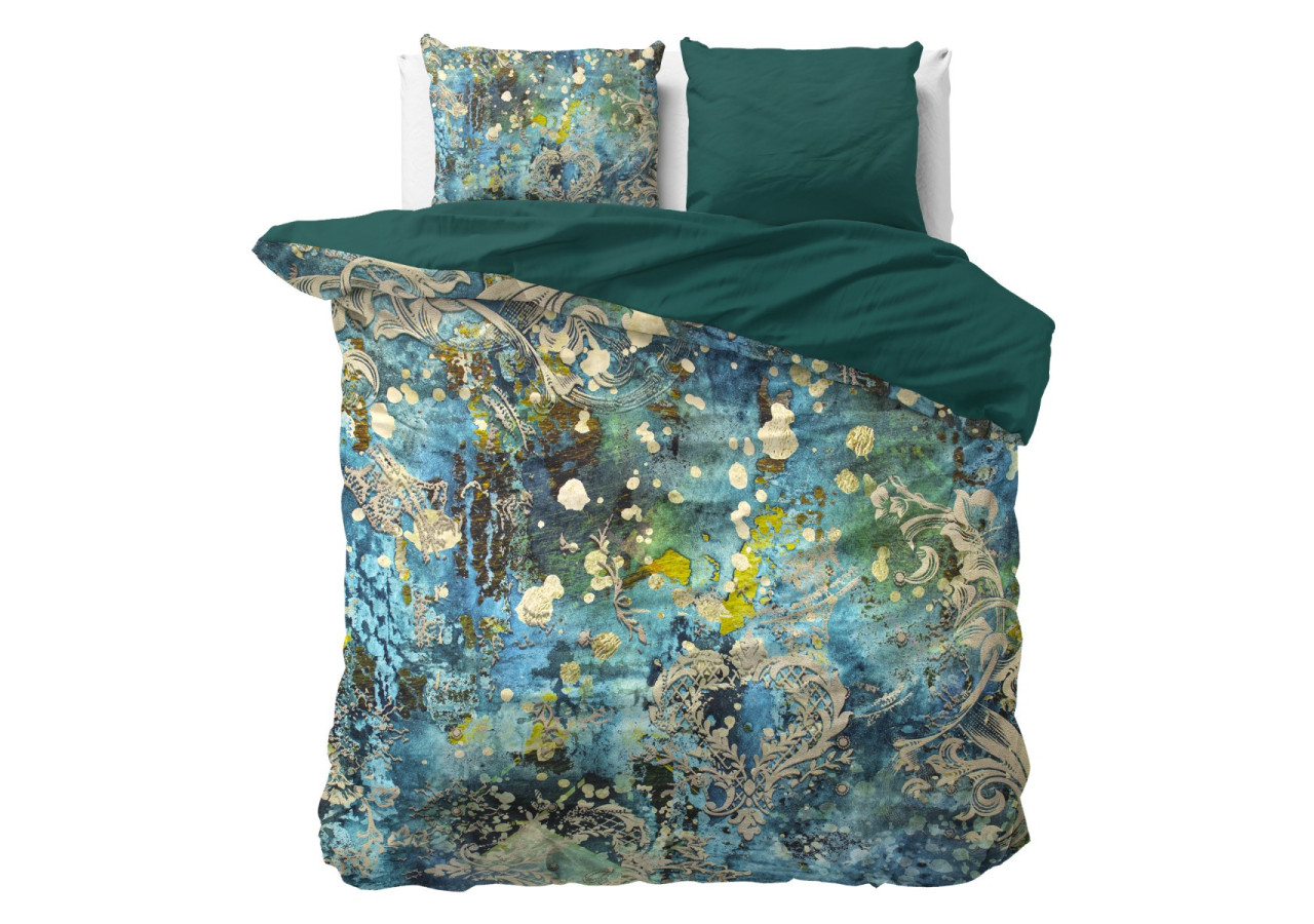 Housse de Couette Ocean Drops - 200 x 220 cm en Satin de Coton - 17010225 - Dreamhouse