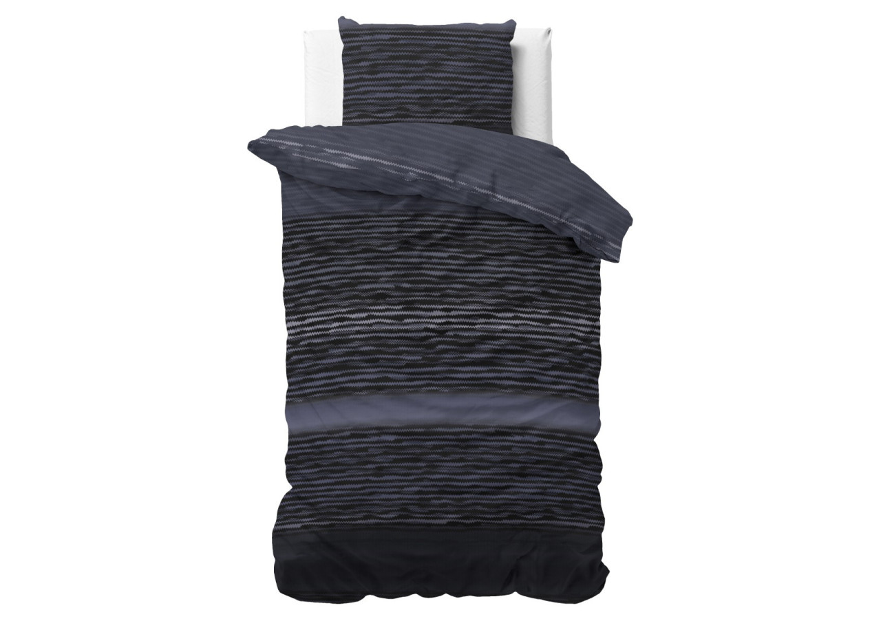 Linge de lit Pablo Zwart - 140 x 220 cm en coton doux et résistant - 15026663 - Sleeptime