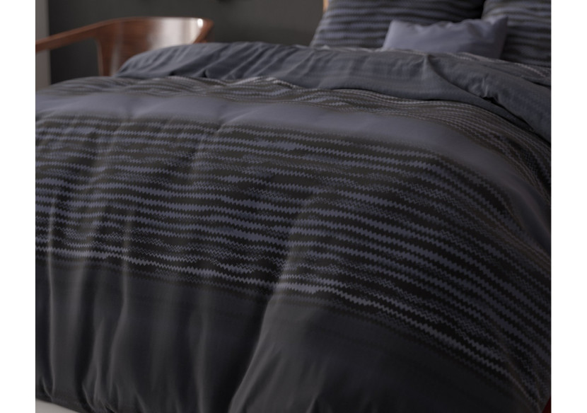 Linge de lit Pablo Zwart - 140 x 220 cm en coton doux et résistant - 15026663 - Sleeptime