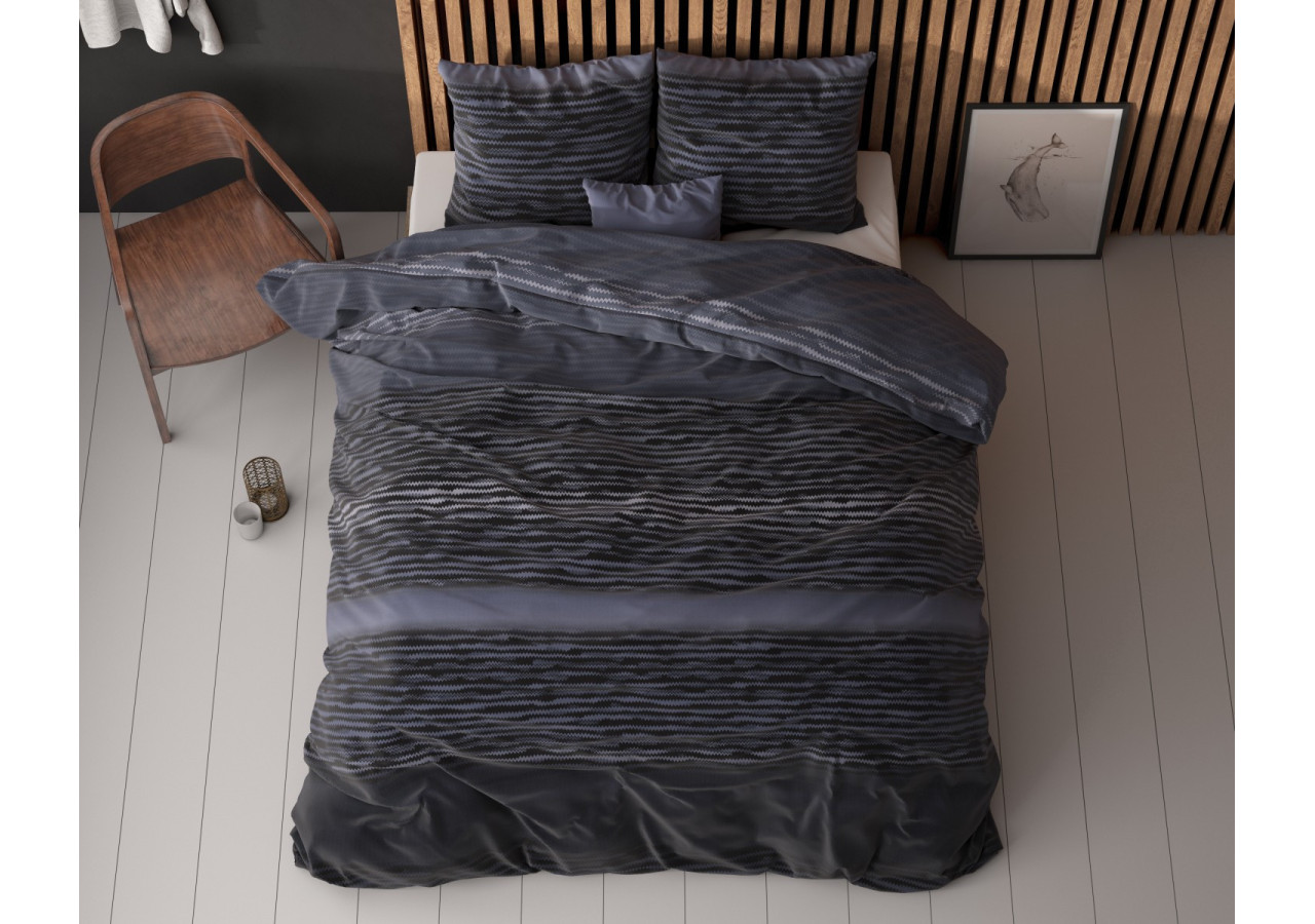 Linge de lit Pablo Zwart - 200 x 220 cm en coton doux et résistant - 15026664 - Sleeptime