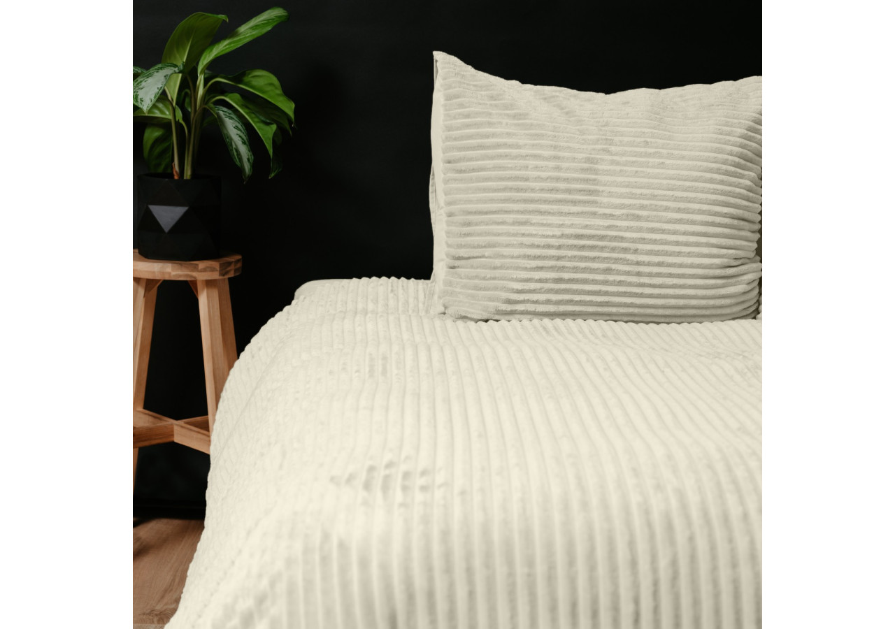 Housse de Couette Teddy Crème - 200 x 200/220 cm en Polyester - 17017011 - Sleeptime