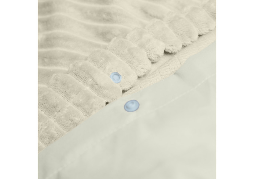 Housse de Couette Teddy Crème - 200 x 200/220 cm en Polyester - 17017011 - Sleeptime