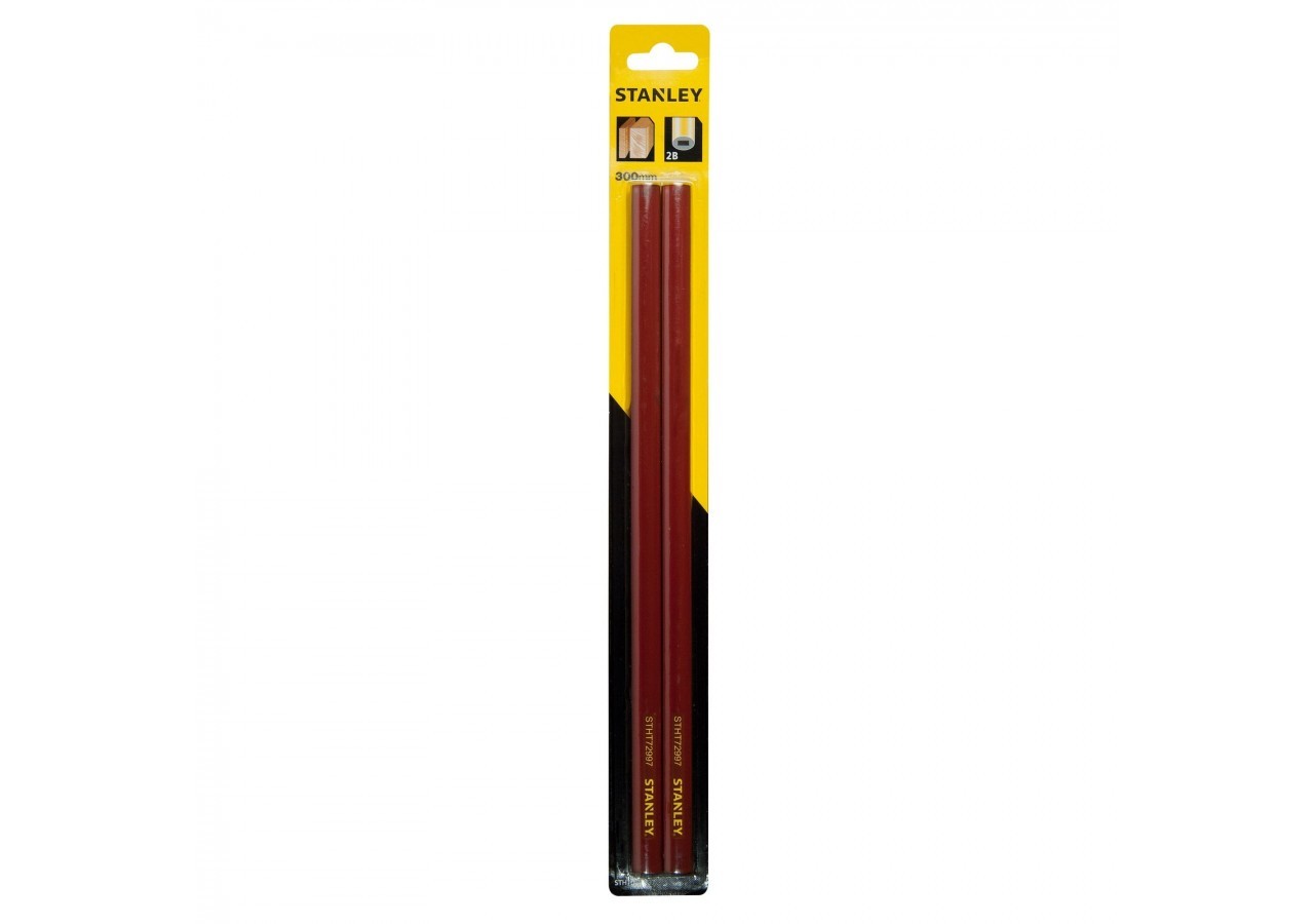 CRAYON DE CHARPENTIER 30CM - CORPS ROUGE - STHT1-72997 - Stanley