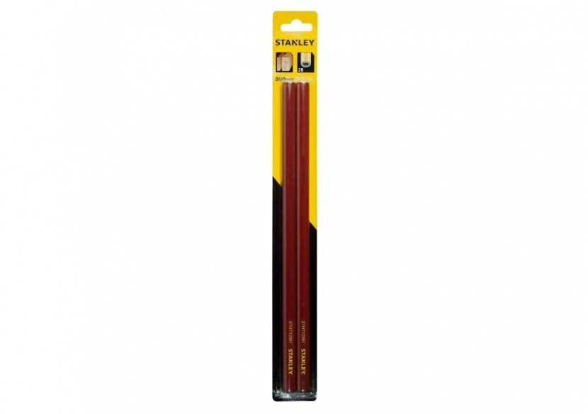 CRAYON DE CHARPENTIER 30CM - CORPS ROUGE - STHT1-72997 - Stanley