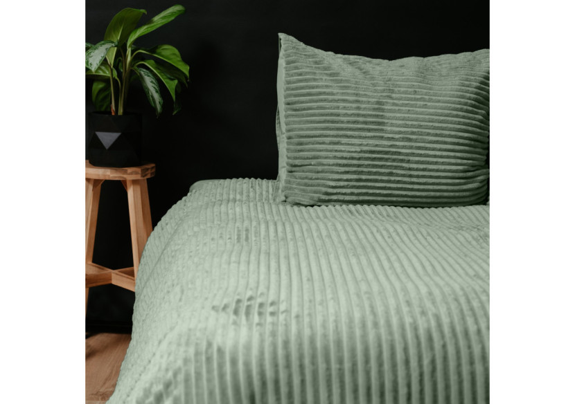 Housse de Couette Teddy Vert - 240 x 200/220 cm, Luxe et Confort - 17017015 - Sleeptime