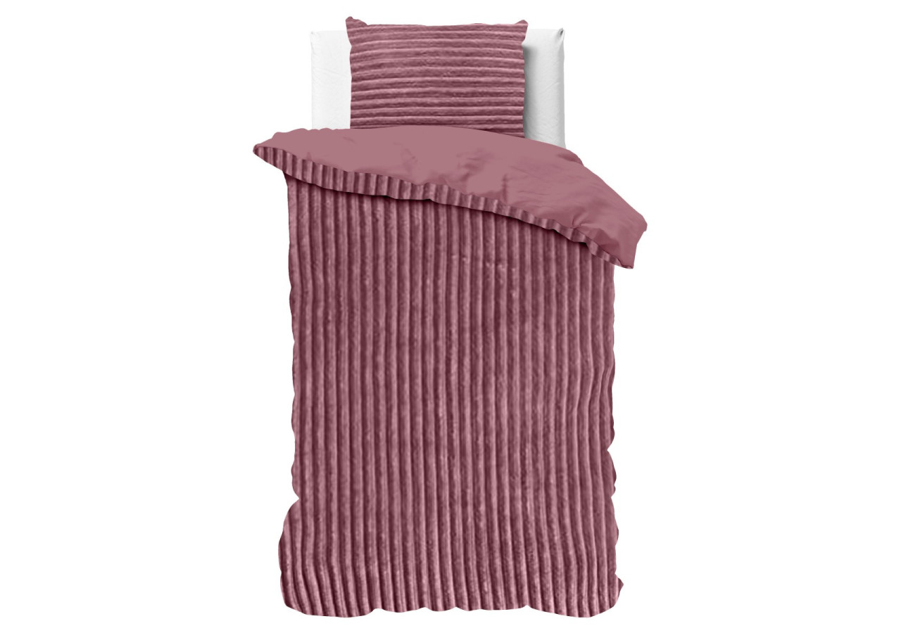 Housse de Couette Teddy Rose Ancien - 140 x 200/220 cm, Luxe et Confort - 17017019 - Sleeptime