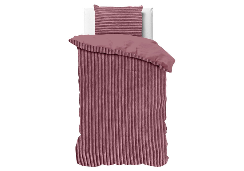 Housse de Couette Teddy Rose Ancien - 140 x 200/220 cm, Luxe et Confort - 17017019 - Sleeptime