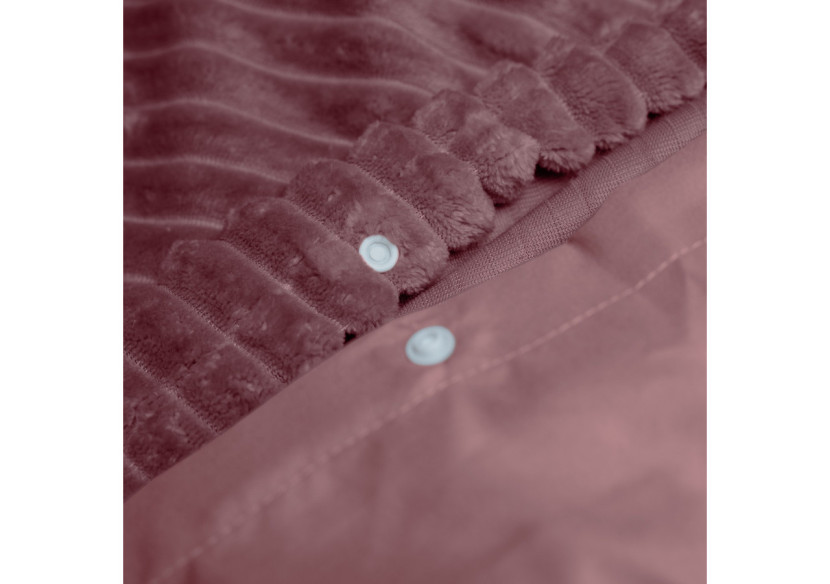 Housse de Couette Teddy Rose Ancien - 200 x 200/220 cm, Luxe et Confort - 17017020 - Sleeptime
