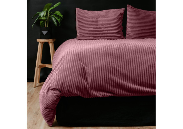 Housse de Couette Teddy Rose Ancien - 240 x 200/220 cm, Luxe et Confort - 17017021 - Sleeptime