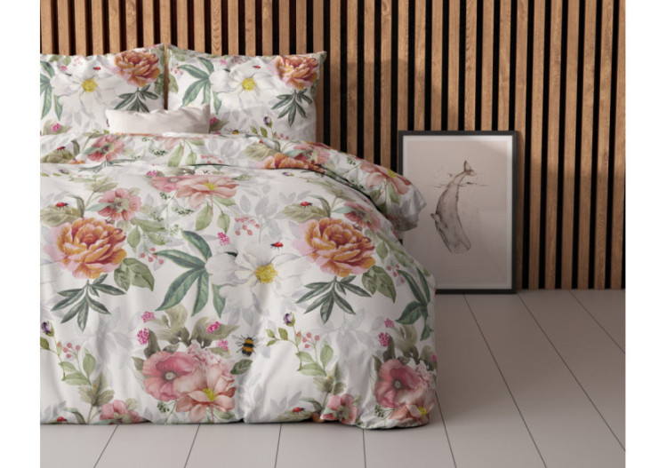 Housse de Couette Romain Wit - Coton Mélangé 200 x 220 cm - 17017115 - Sleeptime