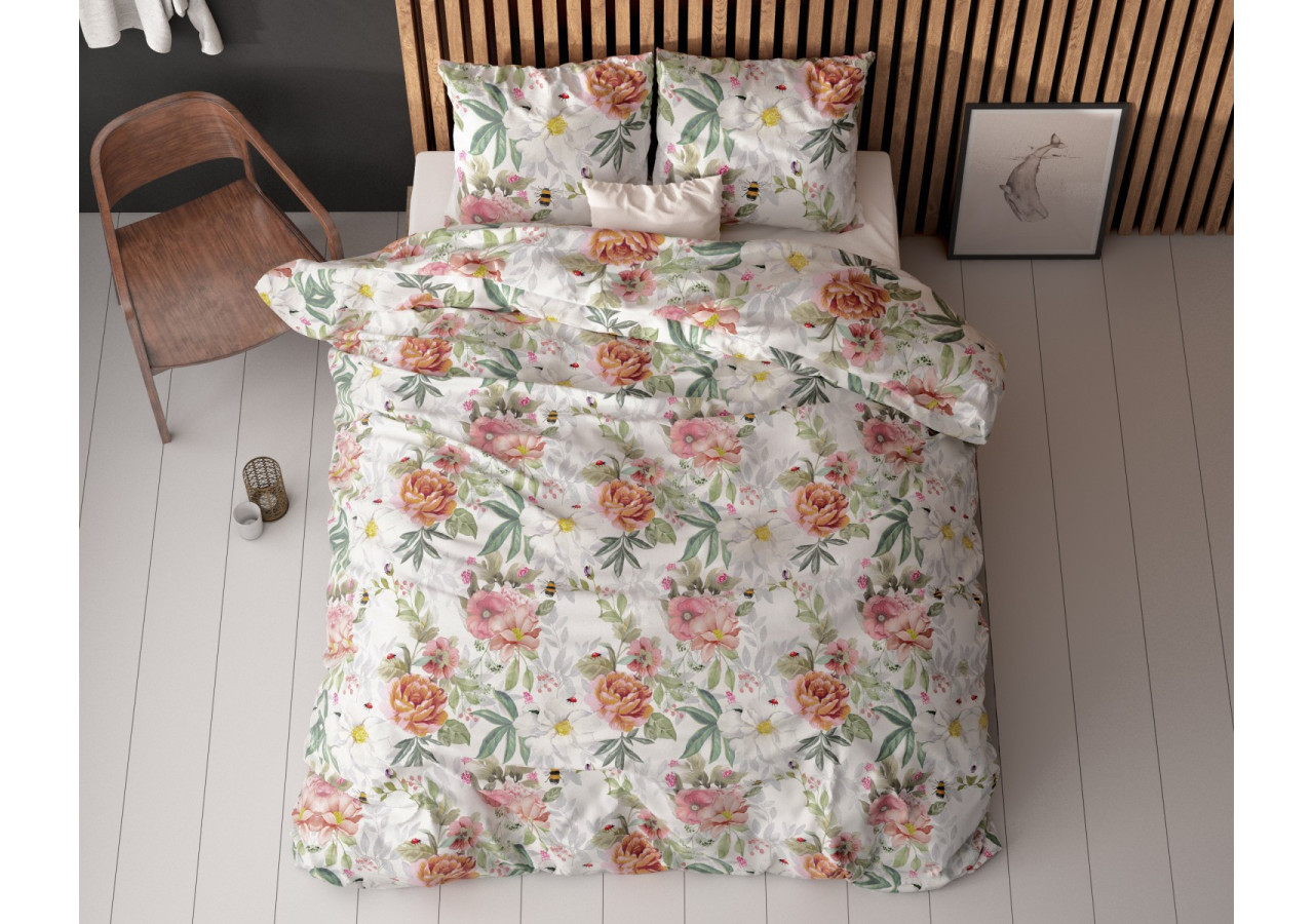 Housse de Couette Romain Wit - Coton Mélangé 200 x 220 cm - 17017115 - Sleeptime