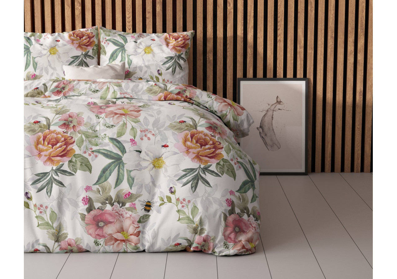 Housse de Couette Romain Wit - 240 x 220 cm en Coton Mélangé - 17017116 - Sleeptime