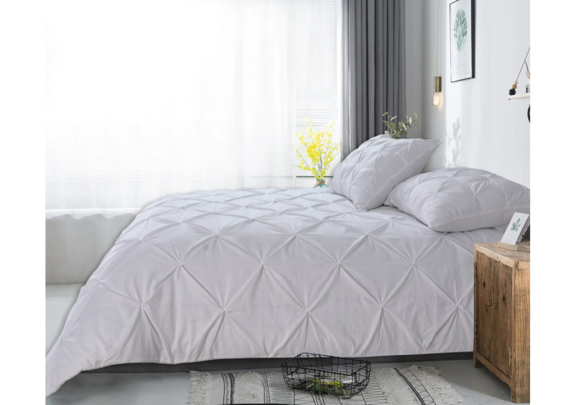 Housse de Couette Salvador Blanc - 200 x 220 cm en Coton 100% - 17014986 - Dreamhouse