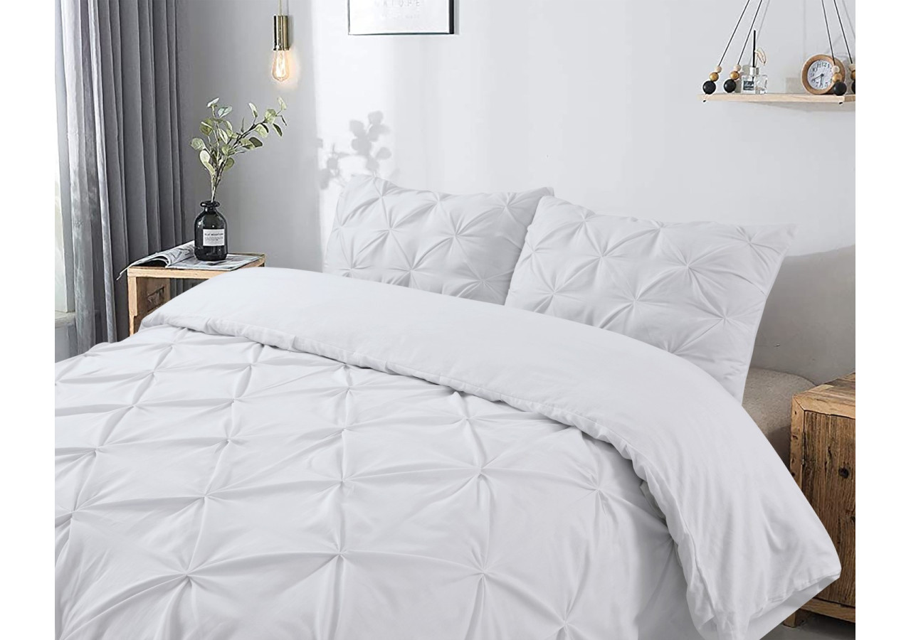 Housse de Couette Salvador Blanc - 200 x 220 cm en Coton 100% - 17014986 - Dreamhouse