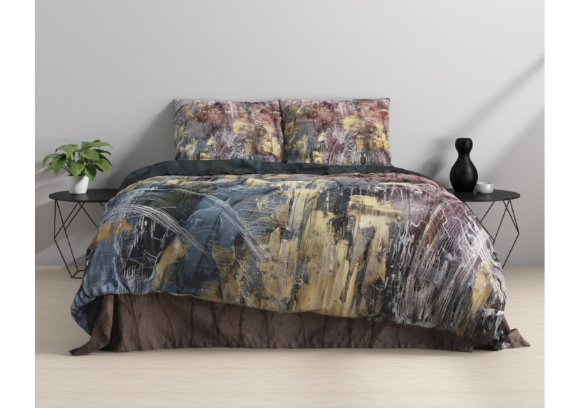 Housse de Couette Satin Sarda Multi - Dimensions 140 x 220 cm - 17015857 - Sleeptime