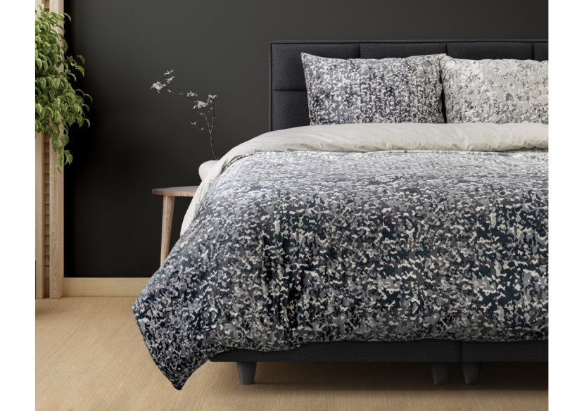 Housse de couette Dreamhouse Fluweel Emma - Antracite 140 x 220 cm - 17015468 - Dreamhouse