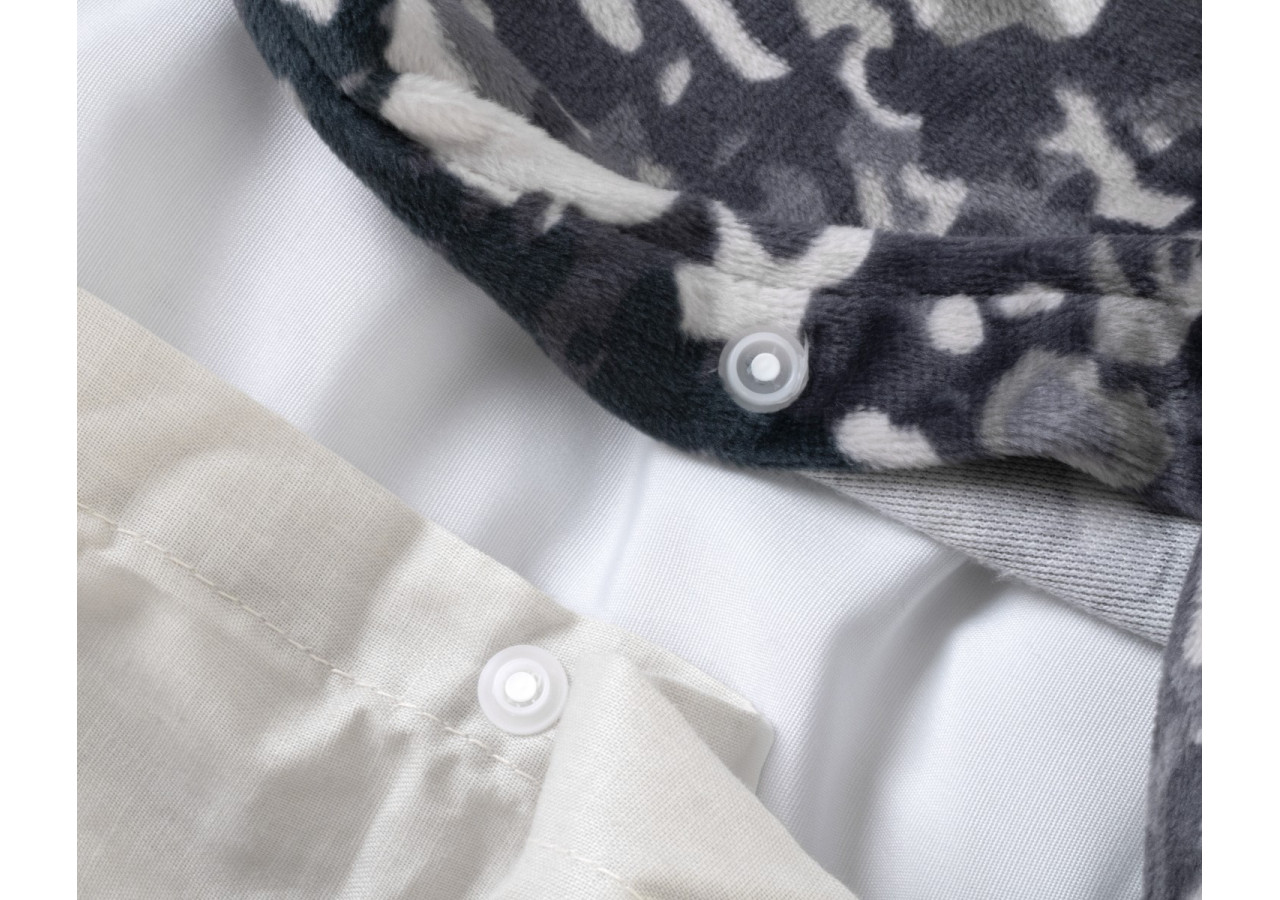 Housse de couette Dreamhouse Fluweel Emma - Antracite 140 x 220 cm - 17015468 - Dreamhouse