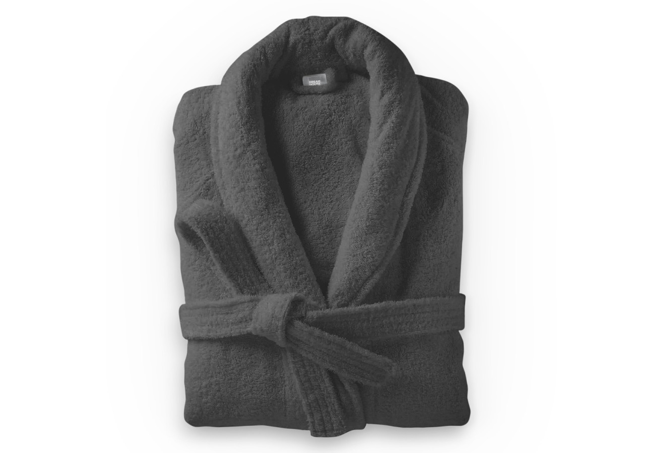 Peignoir en Terry Doux Antracite - Taille S-M - 15023699 - Dreamhouse