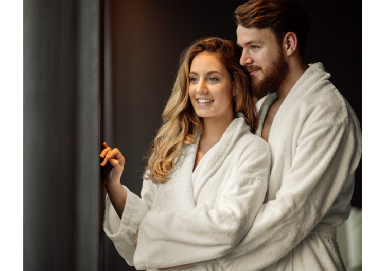 Peignoir Doux en Terry Crème - Taille S-M, 100% coton - 15023703 - Dreamhouse