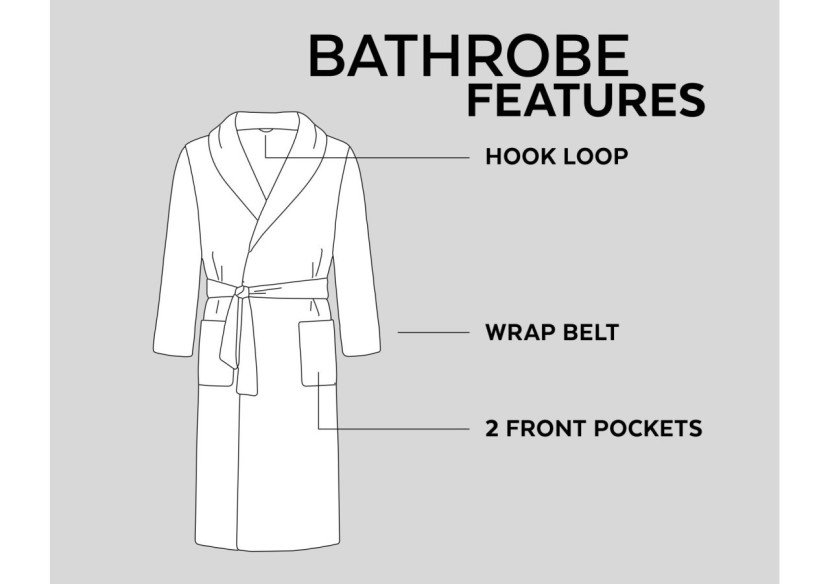 Peignoir Doux en Terry Crème - Taille S-M, 100% coton - 15023703 - Dreamhouse