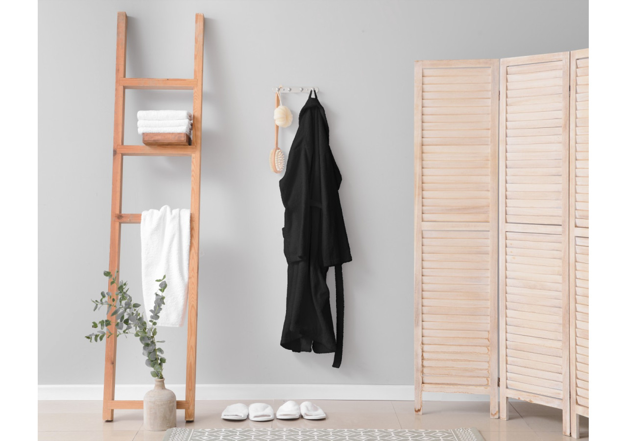 Peignoir Soft Terry Noir - Confort en 100% coton S/M - 15023691 - Dreamhouse