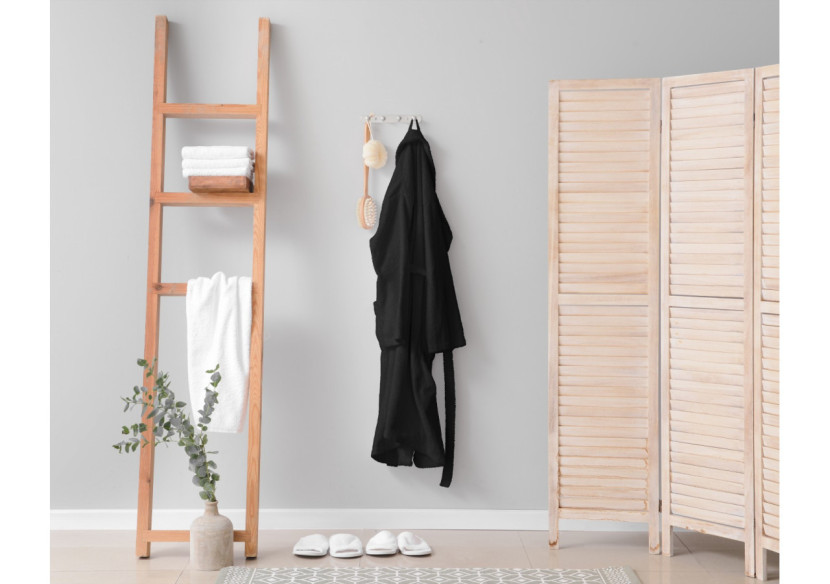 Peignoir Soft Terry Noir - Confort en 100% coton S/M - 15023691 - Dreamhouse