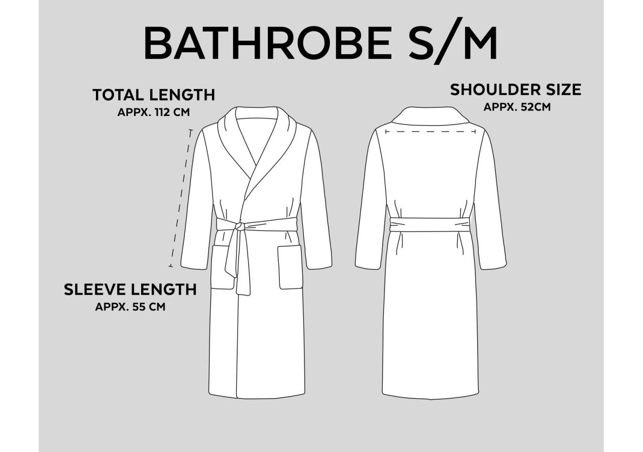 Peignoir Soft Terry Noir - Confort en 100% coton S/M - 15023691 - Dreamhouse