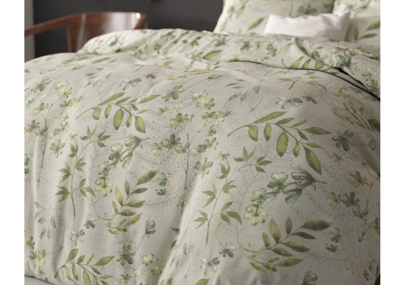 Housse de Couette Sorana Groen - 200 x 220 cm en Coton Mélangé - 17017091 - Sleeptime