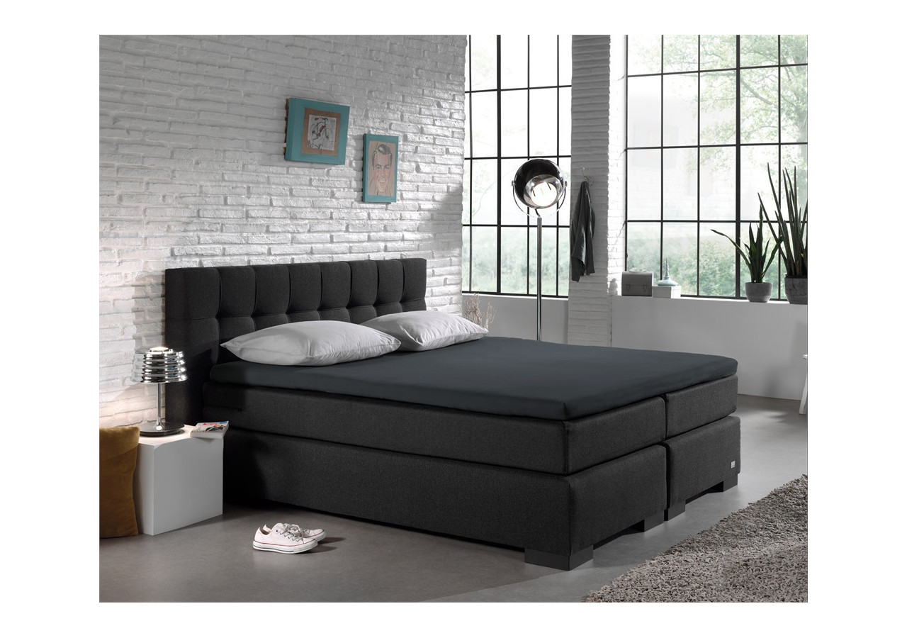Housse de matelas Splittopper Jersey - Antracite 160 x 220 cm - 12011492 - Dreamhouse