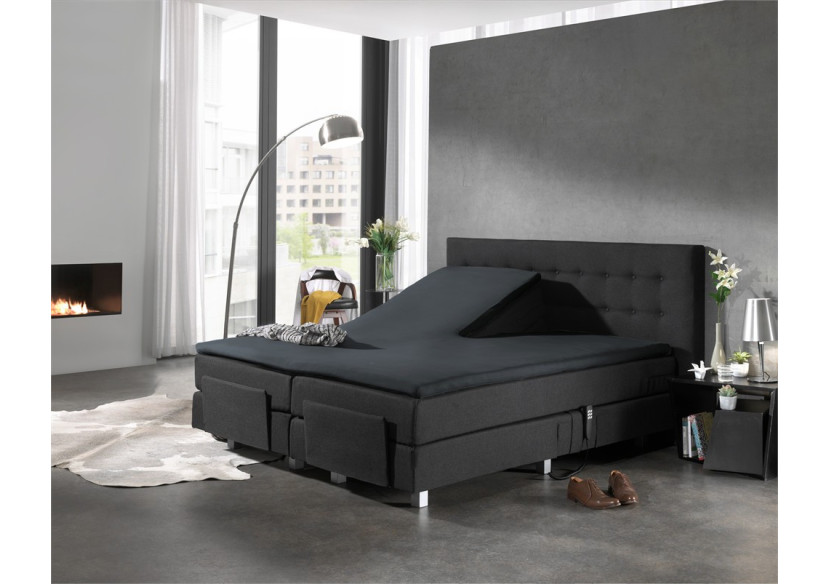 Housse de matelas Splittopper Jersey - Antracite 160 x 220 cm - 12011492 - Dreamhouse