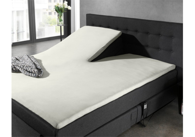 Housse de Matelas Jersey Splittopper Crème - 180 x 220 cm - 12011470 - Dreamhouse