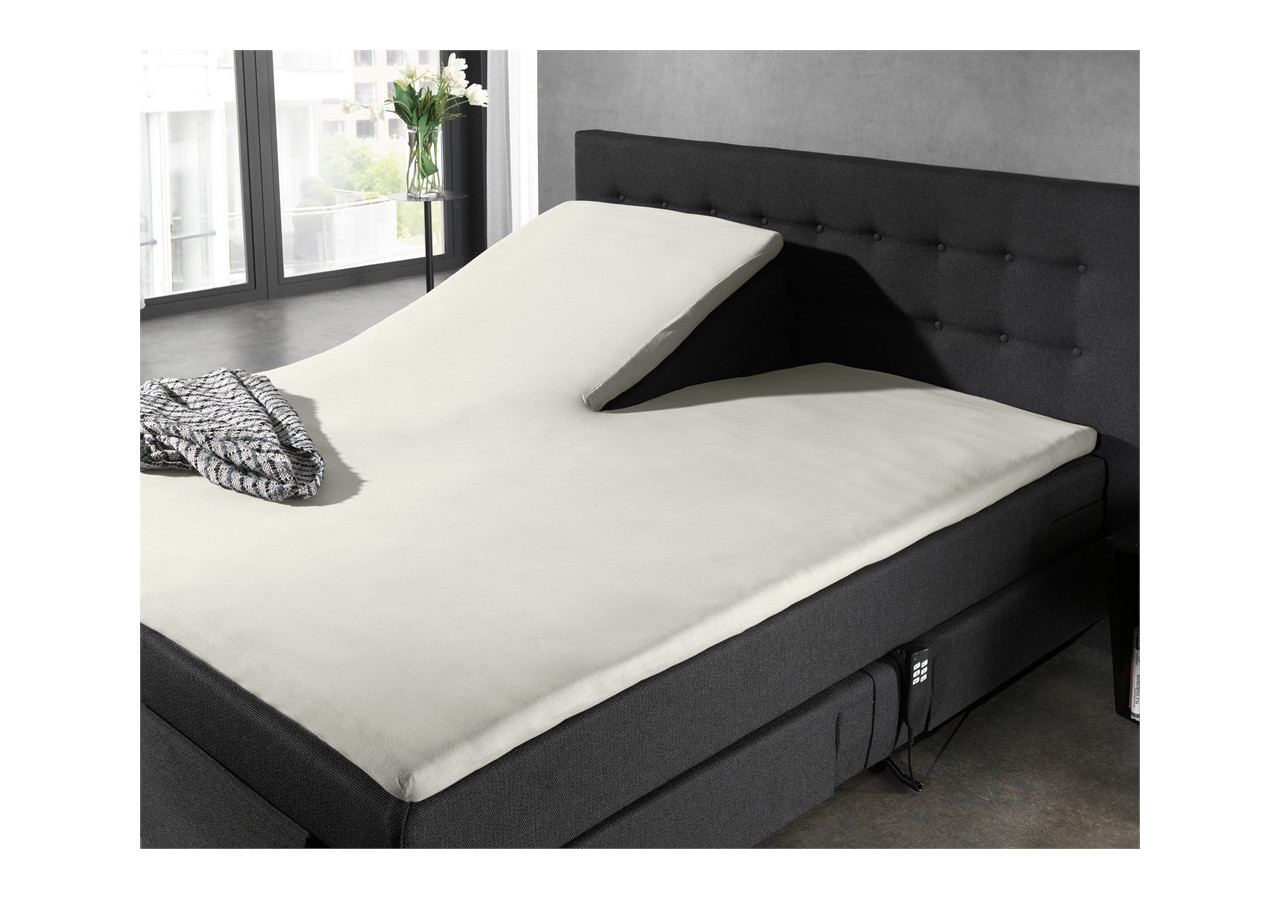 Housse de Matelas Jersey Splittopper Crème - 180 x 220 cm - 12011470 - Dreamhouse