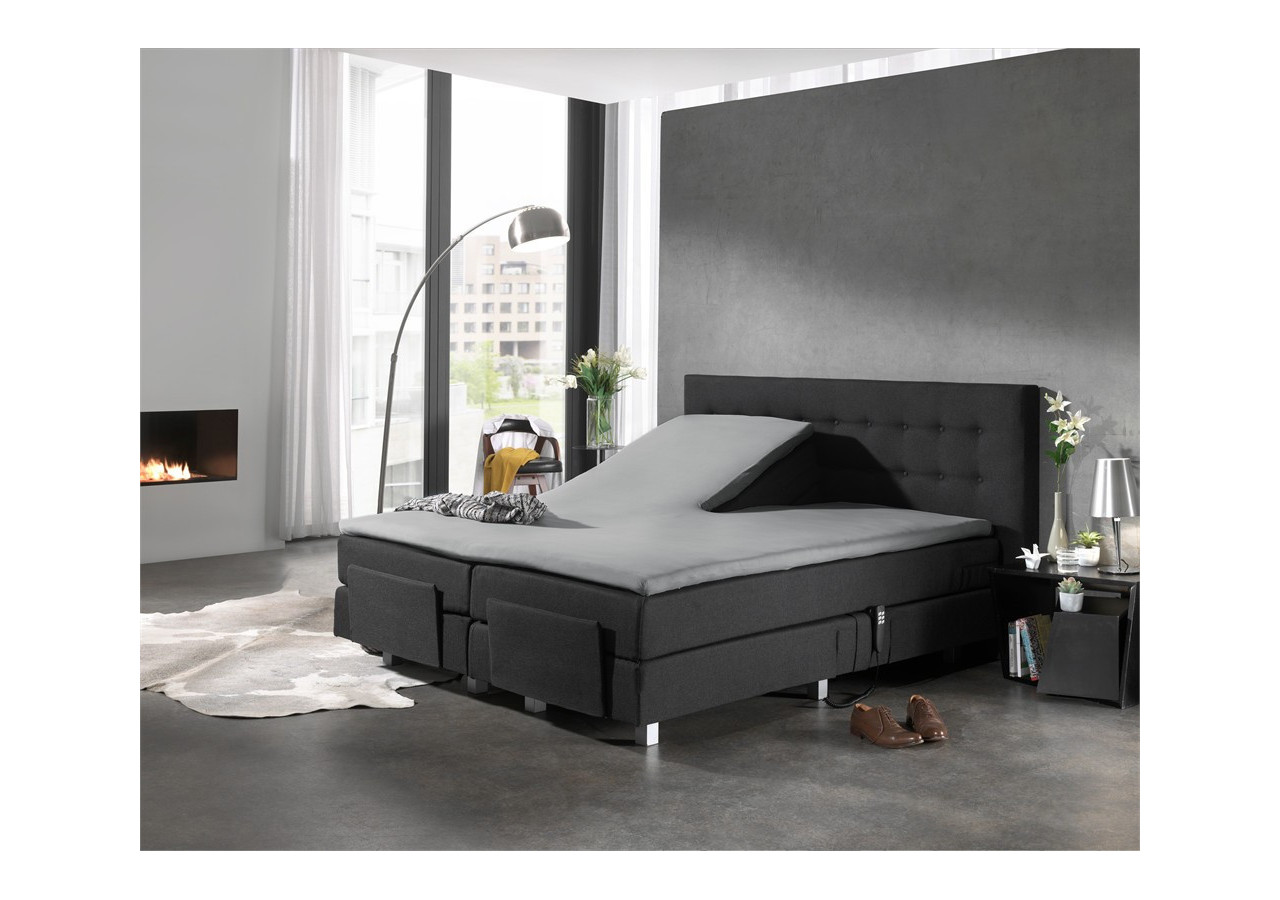 Housse de Matelas Splittopper Jersey - Gris 180 x 200 cm - 12011487 - Dreamhouse